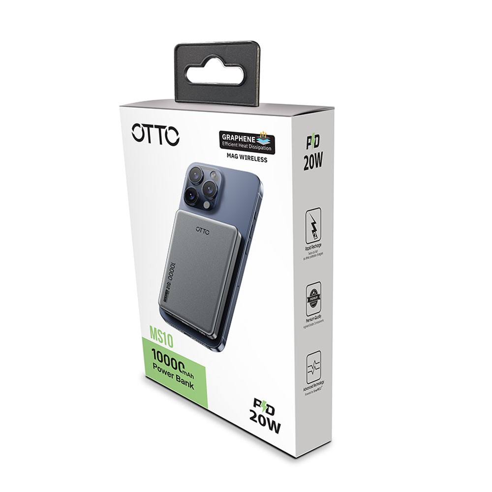 OTTO MS10 PD 10000mAh Wireless Power Bank 4